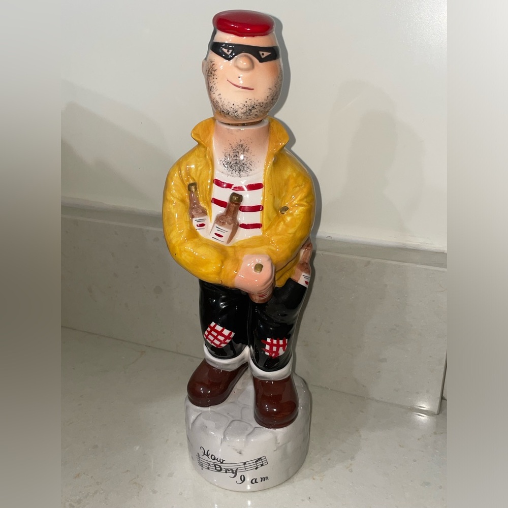 Vintage Drunk Man Musical Decanter